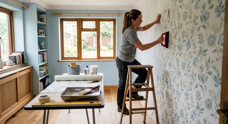 Hallway Wallpaper Installation in Kansas City, KS